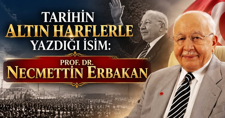 TARİHİN ALTIN HARFLERLE YAZDIĞI İSİM: PROF. DR. NECMETTİN ERBAKAN