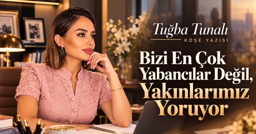 Tuğba Tunalı Köşe Yazısı: BİZİ EN ÇOK YABANCILAR DEĞİL, YAKINLARIMIZ YORUYOR!